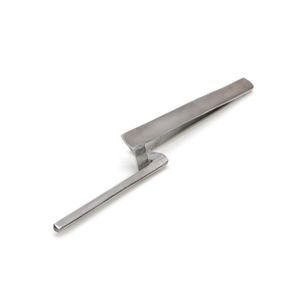 6-Inch Rounded Tip Offset Self-Closing Tweezers