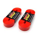 Thumbnail - Self Gripping 3mm Heavy Duty Rubber Tie Down Straps Red 2 Pack - 01