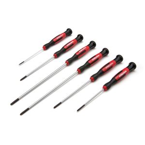 Long Reach Precision Phillips and Slotted Screwdriver Set 6 Piece