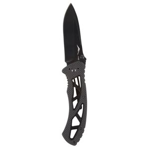 EXO-Frame Drop Point Folding Knife with Black Oxide 3.25-Inch 440 Stainless Fine Edge Blade