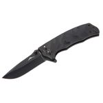 Thumbnail - Drop Point Folding Knife with G10 Handle and Black Oxide 2 75 Inch 440 Stainless Fine Edge Blade - 21