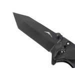 Thumbnail - Tanto Point Folding Knife with G10 Handle and Black Oxide 2 75 Inch 440 Stainless Fine Edge Blade - 31