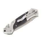 Thumbnail - Rescue Knife with Strap Cutter 3 3 Inch Partially Serrated 440 Stainless Blade - 61