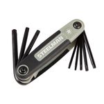 Thumbnail - 3 Piece Folding Hex Key Set Includes 9 Standard SAE Inch 8 Metric MM and 8 Torx T Sizes - 31