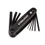 Thumbnail - 3 Piece Folding Hex Key Set Includes 9 Standard SAE Inch 8 Metric MM and 8 Torx T Sizes - 41