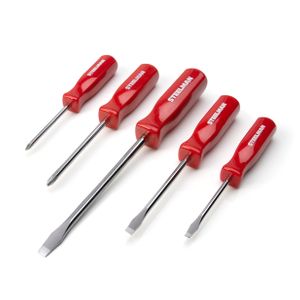 5-Piece Square Grip Slotted and Phillips Screwdriver Set