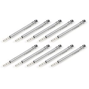 5-50 PSI Polished Steel Pencil Air Pressure Gauge, 10-pack