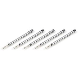 5-50 PSI Polished Steel Pencil Air Pressure Gauge, 5-pack