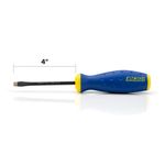 Thumbnail - 1 4 Inch x 6 Inch Slotted Magnetic Diamond Tip Screwdriver with Ergonomic Handle - 51