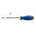 Thumbnail - 5 16 Inch x 6 Inch Slotted Heavy Duty Hex Shaft Demolition Screwdriver with Magnetic Diamond Tip - 71