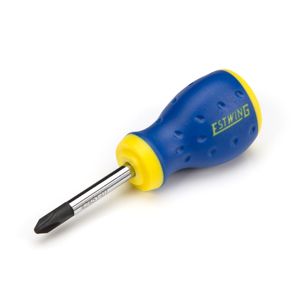 PH2 x 1 3 4 Inch Magnetic Philips Tip Stubby Screwdriver with Ergonomic Handle