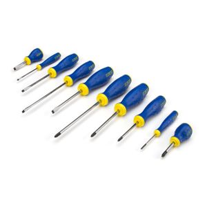 Phillips and Slotted Screwdriver Set, 10-Piece