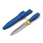 Thumbnail - 5 5 Inch Fixed Blade Double Edged Duct Knife with Sheath - 11