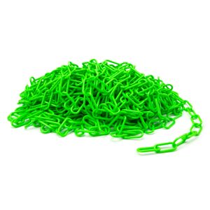100 Foot Hi Viz Green Plastic Safety Chain