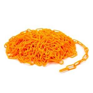 100 Foot Hi Viz Orange Plastic Safety Chain
