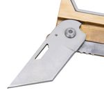 Thumbnail - Folding Brass Door Opener Multi Tool with Steel Liner Lock Blade - 21
