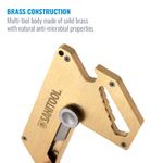 Thumbnail - Brass Door Opener Multi Tool with Retractable Utility Blade - 21