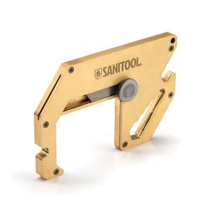Brass Door Opener Multi-Tool with Retractable Utility Blade