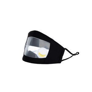 Clear Shield Cotton Face Mask with Breathing Valve