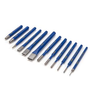 Cold Chisel, Pin, Center and Starter Punch Set, 12-Piece