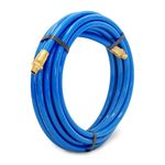 Thumbnail - 25 Foot x 3 8 Inch ID Polyurethane Air Hose with Reusable 1 4 Inch NPT Brass Fittings - 01