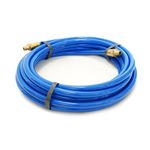 Thumbnail - 25 Foot x 3 8 Inch ID Polyurethane Air Hose with Reusable 1 4 Inch NPT Brass Fittings - 11