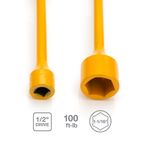 Thumbnail - 1 2 Inch Drive x 1 1 16 Inch 100 ft lb Torque Stick Light Orange - 21
