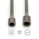 Thumbnail - 1 2 Inch Drive x 19mm 120 ft lb Torque Stick Quartz Gray - 21