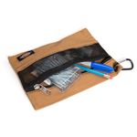 Thumbnail - 3 Piece Accessory and Fastener Zipper Bag Set Gray Tan - 11