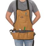 Thumbnail - 16 Pocket Bib Apron with Quick Release Buckle Gray Tan - 41