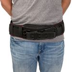 Thumbnail - 5 Inch Padded Work Belt with Double Tongue Roller Buckle Black - 21