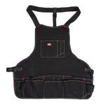 Thumbnail - 16 Pocket Bib Apron with Quick Release Buckle Black - 01
