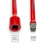 Thumbnail - 3 4 Inch Drive 250 ft lb Torque Extension Red - 21