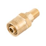 Thumbnail - 3 8 Inch ID Reusable Brass Pneumatic Hose Fitting - 01