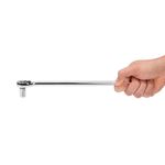 Thumbnail - 1 4 Inch Drive 72 Tooth Reversible Quick Release Ratchet with 12 Inch Long Full Polish Handle - 51