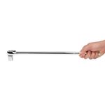 Thumbnail - 3 8 Inch Drive 72 Tooth Reversible Quick Release Ratchet with 18 Inch Long Full Polish Handle - 51