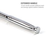 Thumbnail - 3 8 Inch Drive 72 Tooth Reversible Quick Release Ratchet with 18 Inch Long Full Polish Handle - 41