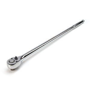 1 2 Inch Drive 72 Tooth Reversible Quick Release Ratchet with 24 Inch Long Full Polish Handle