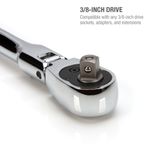 Thumbnail - 3 8 Inch Drive 72 Tooth 180 Degree Flex Head Reversible Quick Release Ratchet with 18 Inch Long Full Polish Handle - 41