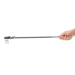 Thumbnail - 1 2 Inch Drive 72 Tooth 180 Degree Flex Head Reversible Quick Release Ratchet with 24 Inch Long Full Polish Handle - 61