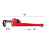 Thumbnail - 18 Inch Heavy Duty Cast Iron Straight Handle Pipe Wrench - 31