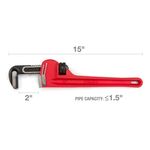 Thumbnail - 14 Inch Heavy Duty Cast Iron Straight Handle Pipe Wrench - 31