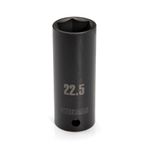 Thumbnail - 22 5mm by 1 2 Inch Drive 6 Point Thin Wall Deep Impact Socket - 21