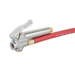Thumbnail - Straight Chuck Tire Inflator with Built In Gauge with 12 Inch Red Hose - 11