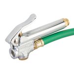 Thumbnail - Straight Chuck Tire Inflator with Built In Gauge with 12 Inch Green Hose - 21