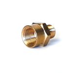 Thumbnail - 3 8 Inch Male to 1 4 Inch Male NPT Brass Reducer - 01