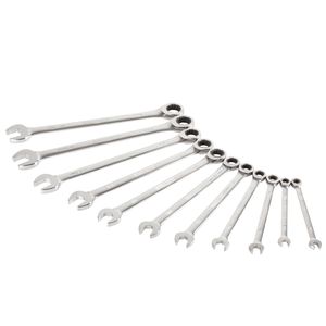 11 Piece Standard 144 Tooth Ratcheting Wrench Set