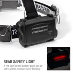 Thumbnail - 250 Lumen Motion Activated Slim Profile Multi Mode LED Headlamp 3xAA Battery Powered with Rear Red Blinker - 61