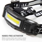Thumbnail - 200 Lumen Motion Activated Slim Profile Multi Mode Rechargeable COB LED Headlamp - 41