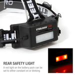 Thumbnail - 200 Lumen Motion Activated Multi Mode Pivoting Rechargeable Dual LED Headlamp - 61